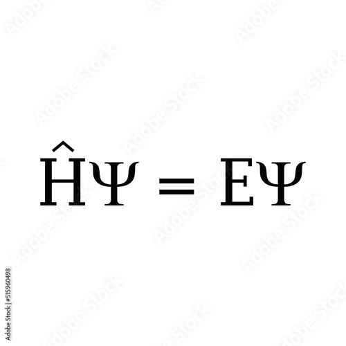 Schrödinger equation formula. Quantum mechanics