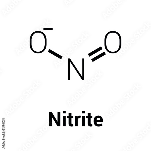 chemical structure of Nitrite (NO2)