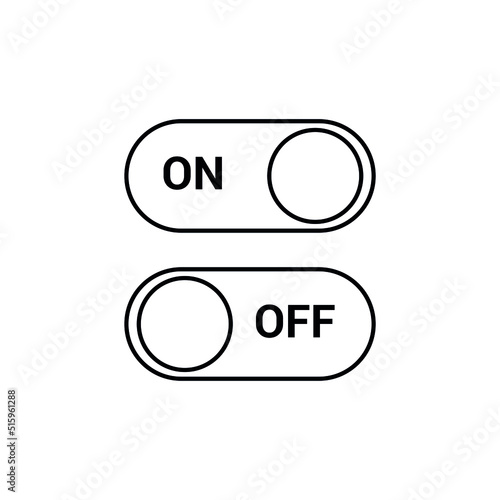On off button icon vector illustration