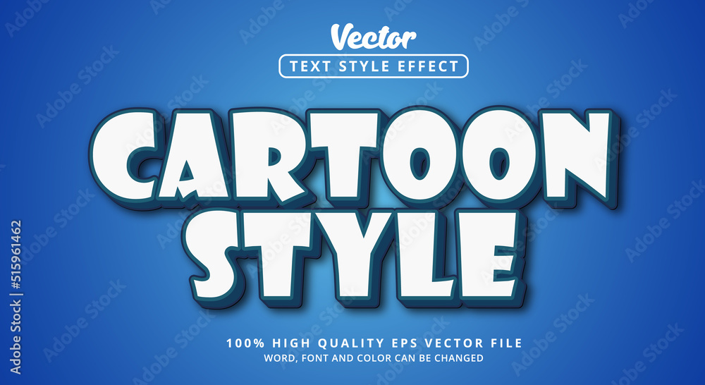 Cartoon Style Text with light color style and modern cartoon font combination nice color , Editable text effect Cartoon Style Text with light color style and modern cartoon font combination nice color , Editable text effect