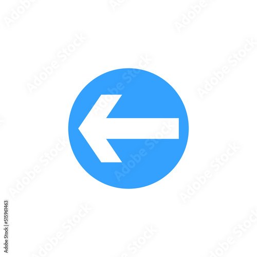 Turn left sign. Traffic sign vector illustration Free Download Turn left sign. Traffic sign vector illustration - GFXLoad