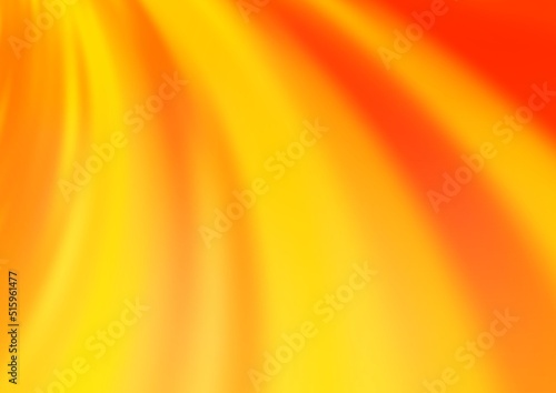 Light Yellow  Orange vector background with liquid shapes.