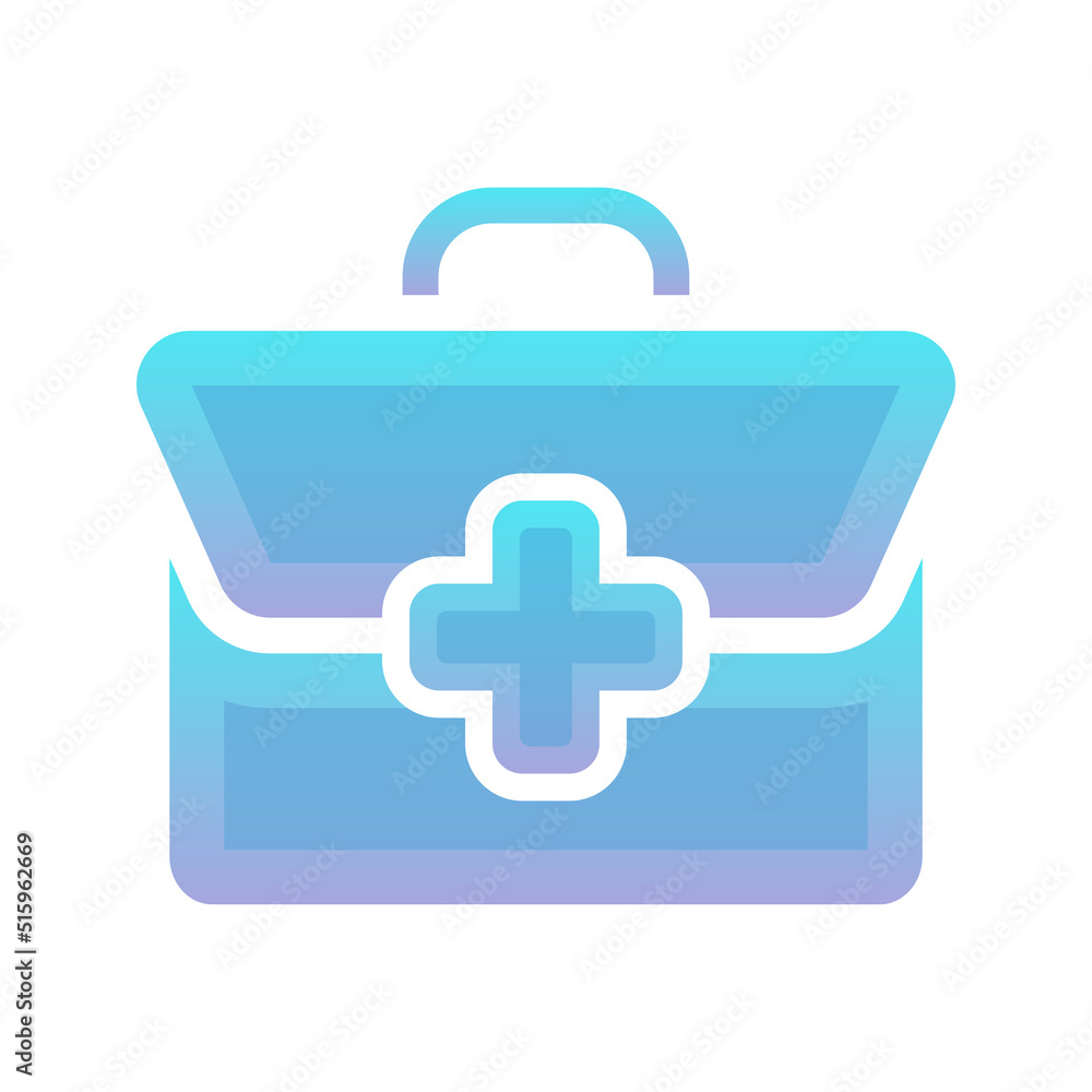 suitcase medical logo gradient design template icon element suitcase medical logo gradient design template icon element