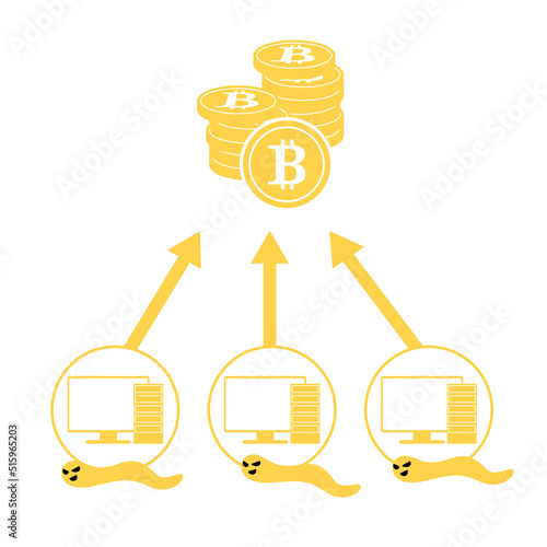 Invade your computer with a worm and get virtual currency.