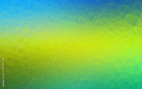 Wallpaper Mural Light Blue, Yellow vector abstract polygonal layout. Torontodigital.ca