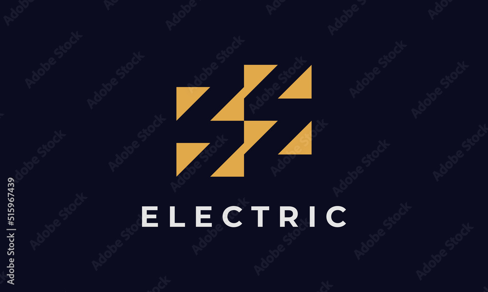 Flash Logo Design, Electrical Identity, Geometric Shapes With Lightning negative space, Vector Template Flash Logo Design, Electrical Identity, Geometric Shapes With Lightning negative space, Vector Template
