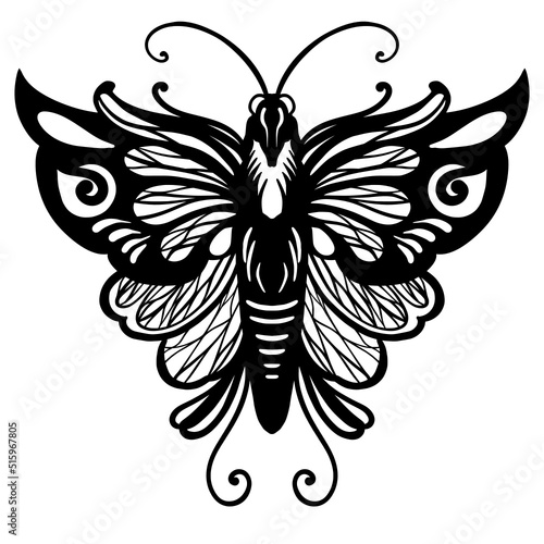 Butterfly doodle, Butterfly zentangle