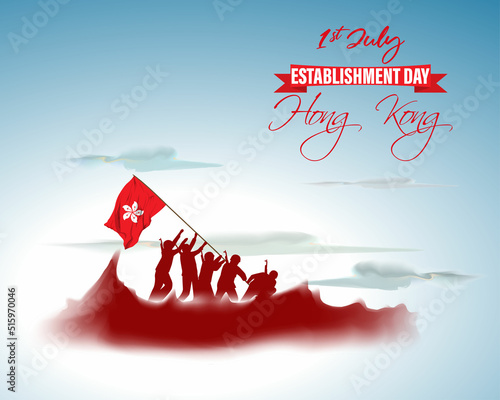 Vector illustration for Hongkong Establishment Day