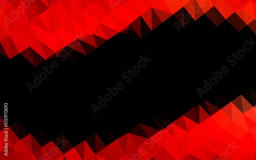 Light Red vector blurry triangle template.
