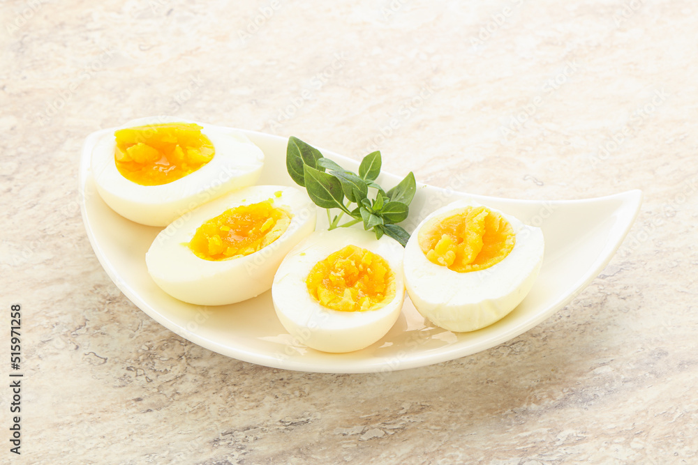 Boiled chicken egg for breakfast Boiled chicken egg for breakfast