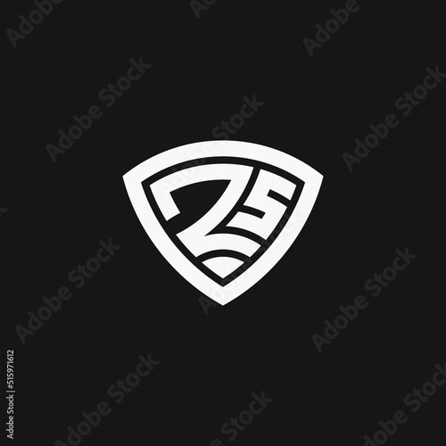 Number 25 logo. Monogram logo usable for sports, anniversary, logo template. Vector illustration.