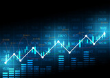 Stock Market Financial Background Or Trading Chart Graphic Style