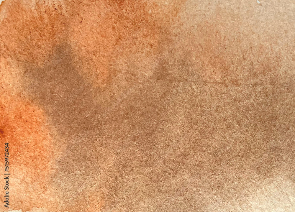 Watery brown watercolor full background paper and paint texture wallpaper Watery brown watercolor full background paper and paint texture wallpaper
