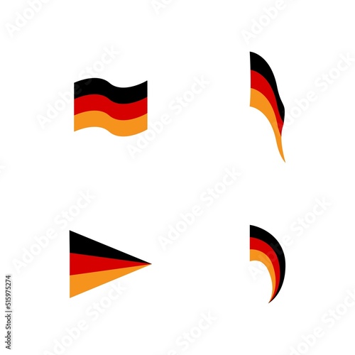 german flag logo illustration design