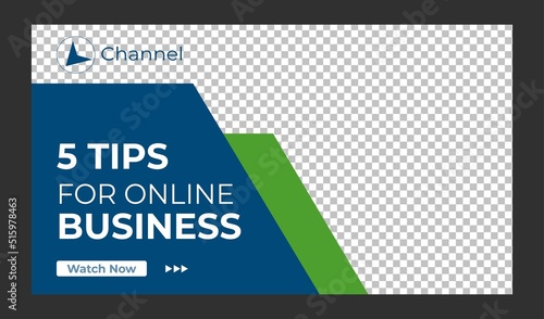 Corporate Business YouTube Thumbnail or Editable Creative Video Thumbnail for video cover template | business video thumbnail | YouTube thumbnail | video thumbnail for a marketing agency