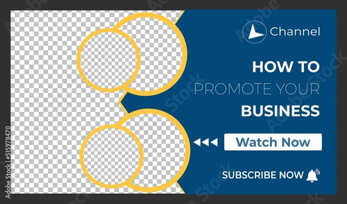 Corporate Business YouTube Thumbnail or Editable Creative Video Thumbnail for video cover template | business video thumbnail | YouTube thumbnail | video thumbnail for a marketing agency