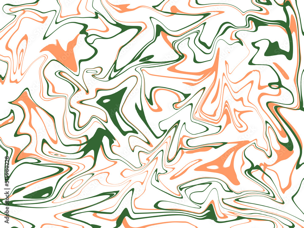 modern marble design orange, white and green color 