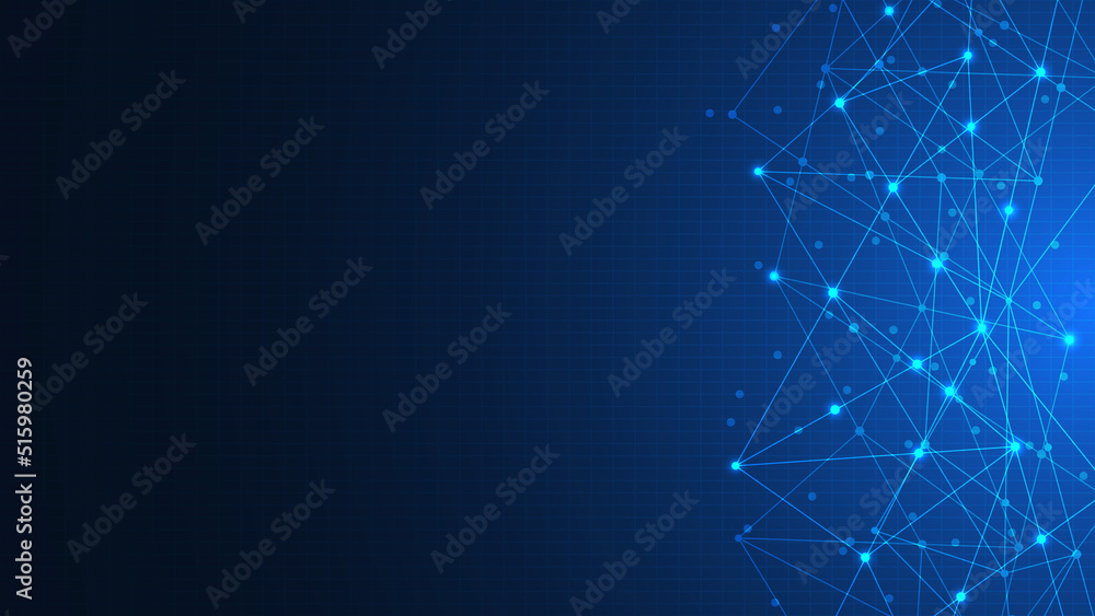 Abstract technology background with connecting the dots and lines. Global network connection, internet technology and digital communication concept Abstract technology background with connecting the dots and lines. Global network connection, internet technology and digital communication concept