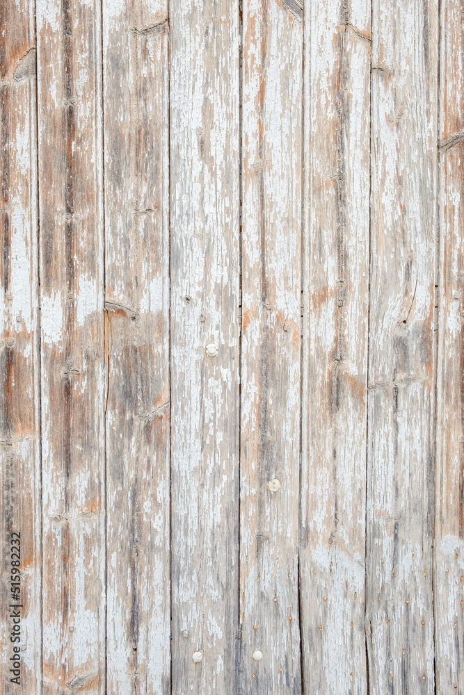 Obraz premium Old wooden board at house in Villes-sur-Auzon, France 