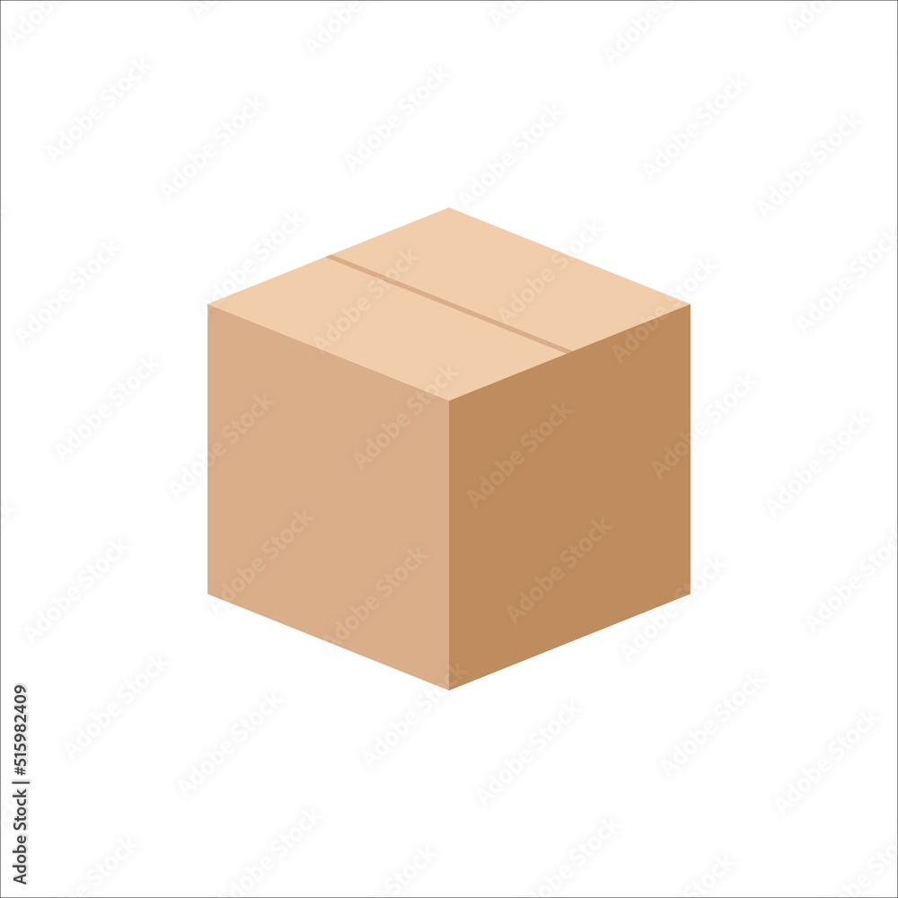 Carton box icon, Vector and Illustration. Carton box icon, Vector and Illustration.