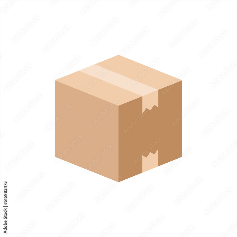 Carton box icon, Vector and Illustration. Carton box icon, Vector and Illustration.