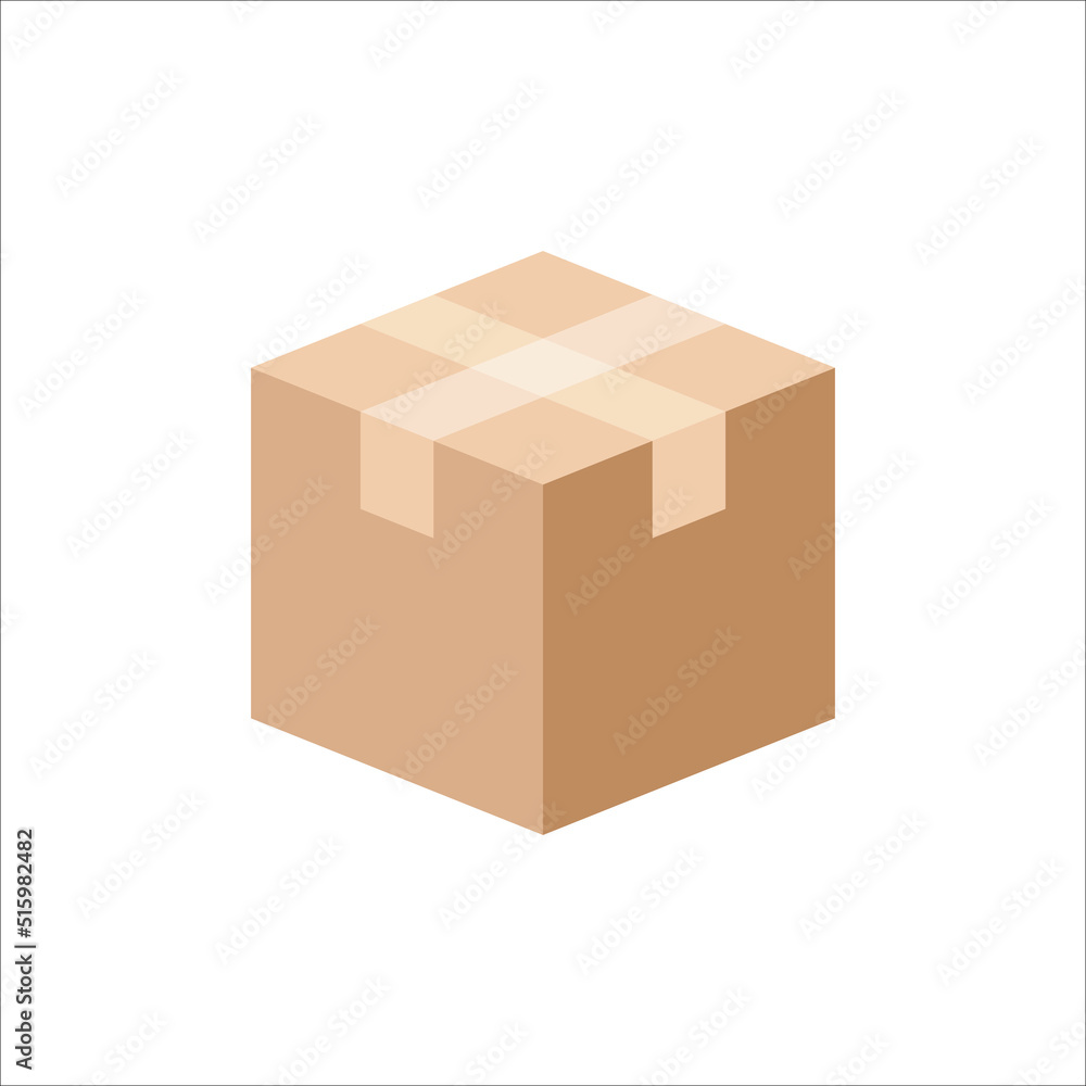 Carton box icon, Vector and Illustration. Carton box icon, Vector and Illustration.