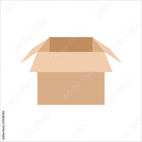 Carton box icon, Vector and Illustration.