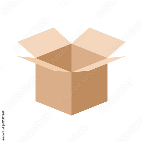 Carton box icon, Vector and Illustration.