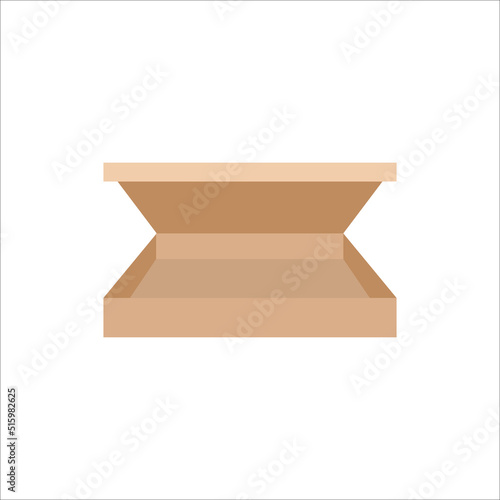 Pizza box icon, Vector and Illustration.