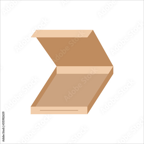 Pizza box icon, Vector and Illustration.
