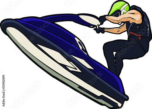 Jet ski water sport wave runner 