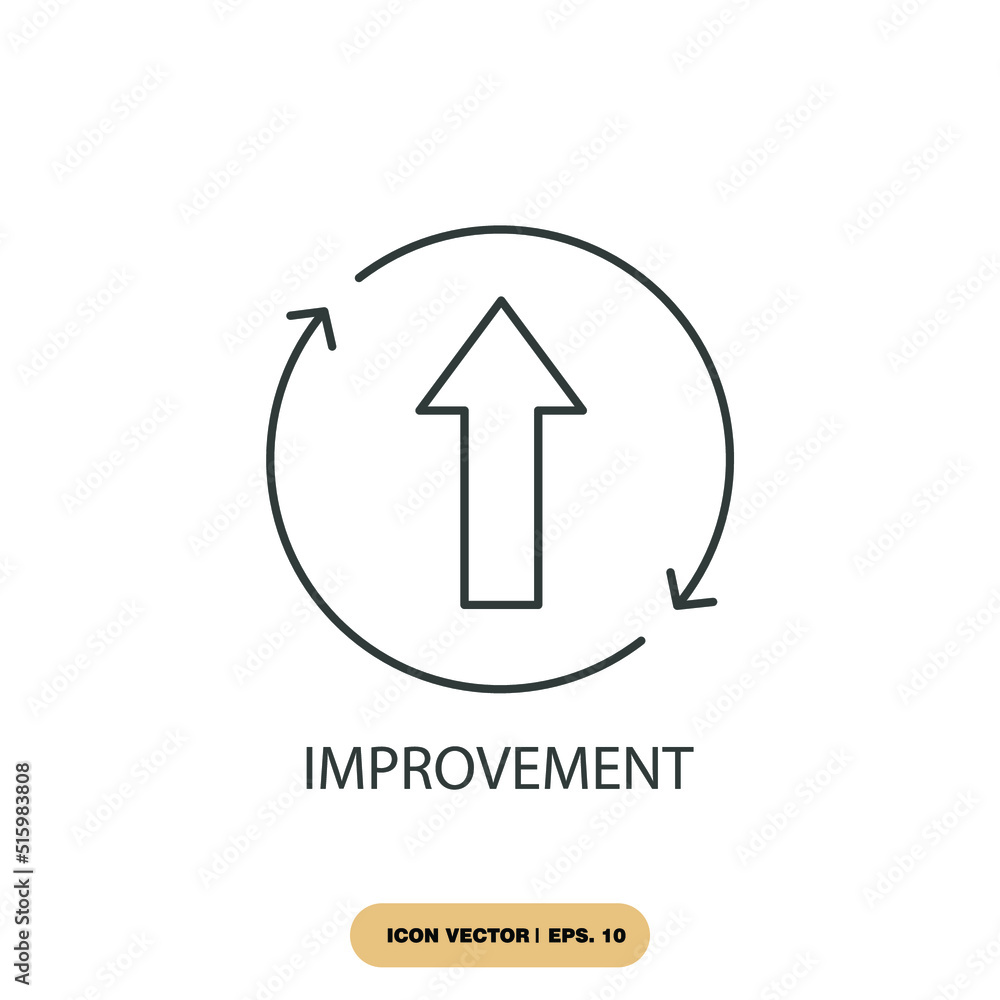 improvement icons symbol vector elements for infographic web Stock ...