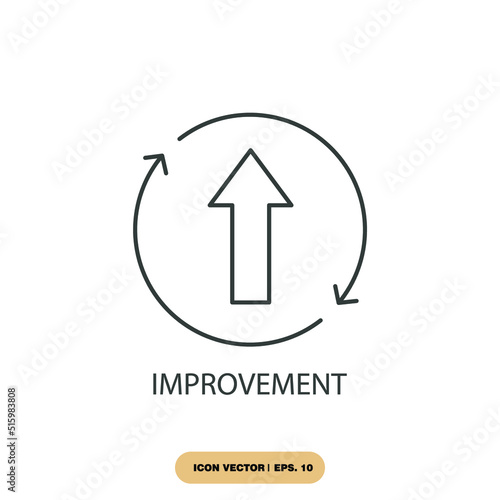 improvement icons  symbol vector elements for infographic web