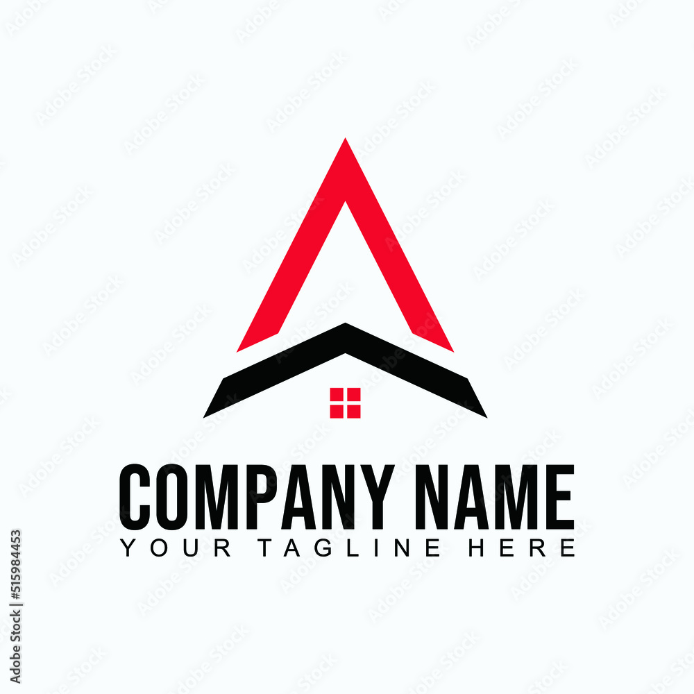 Real Estate logo vector letter A Real Estate logo vector letter A