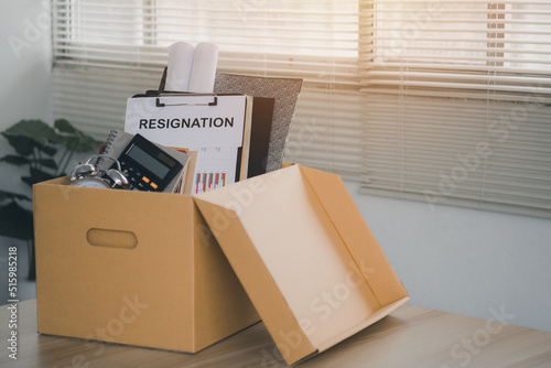 фотографія Concept of termination of employment and resignation