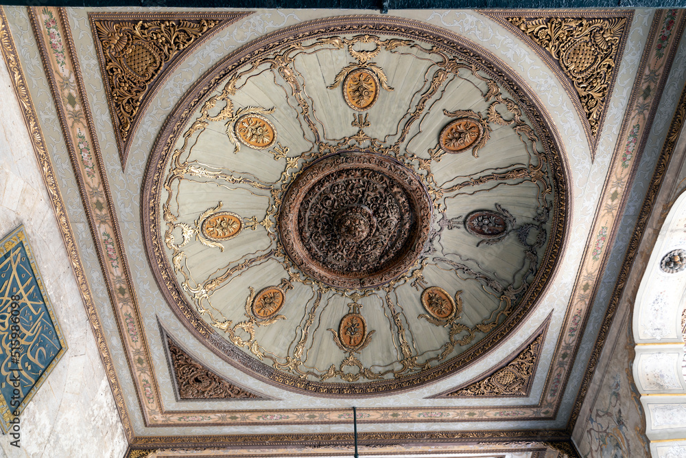 Detail of the ceiling of the mosque