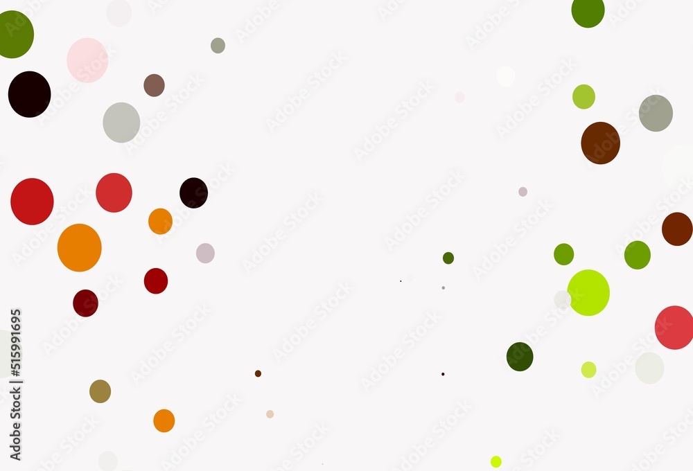 Light Green, Red vector background with bubbles. Light Green, Red vector background with bubbles.