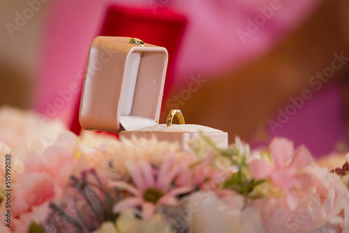 Wedding ring for the witness of love.