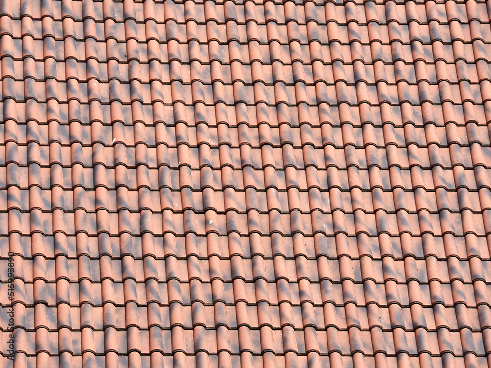 Old ceramic roof tiles as texture and background Old ceramic roof tiles as texture and background