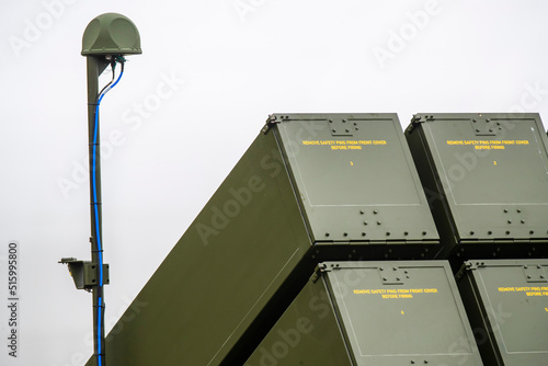 Siauliai Lithuania 2022-07-06 NASAMS is a distributed and networked short- to medium-range ground-based air defense system. Developed by Kongsberg Defence  Aerospace and Raytheon.