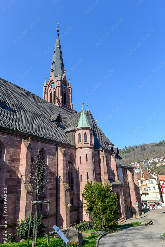 Fototapeta premium Stadtkirche St. Peter und Paul (Calw)