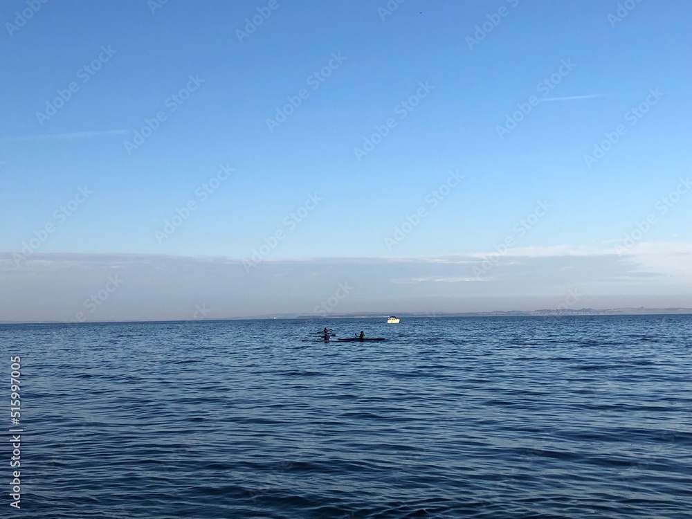 kayak on the sea