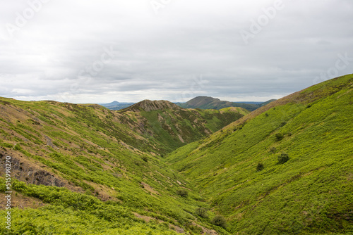 landscape with hills