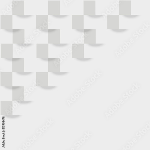white square 3d abstract background