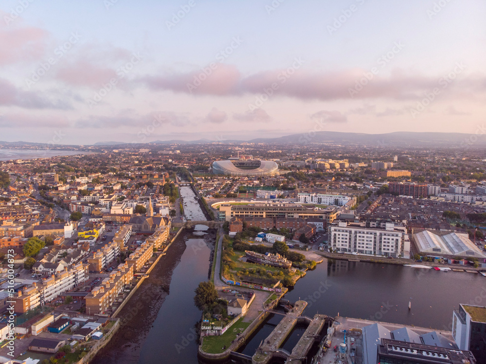 Aerial view of Dublin