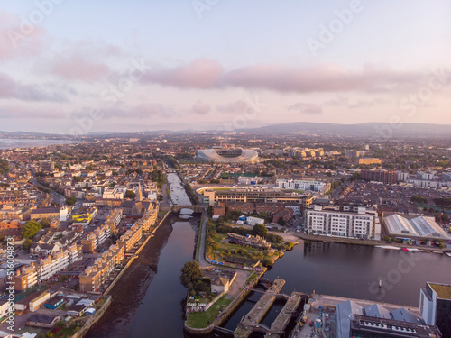 Aerial view of Dublin © Mikael Uhtio