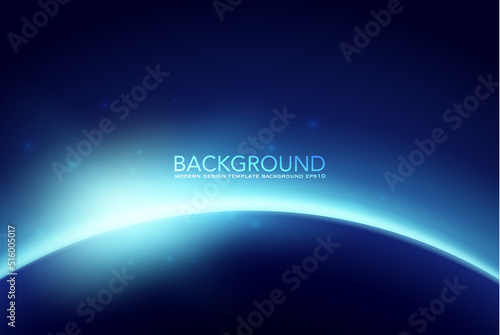 Dawn from space. Rising sun . Vector background , Space sunrise, good morning world