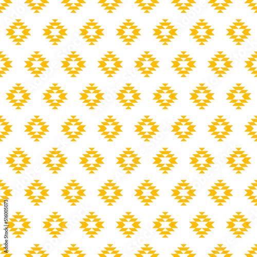 Yellow kilim design seamless pattern.