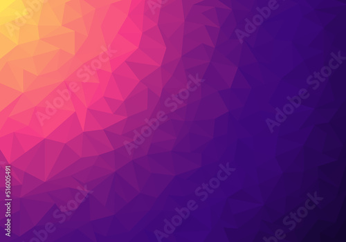 Abstract low polygonal gradient colorful mosaic pattern background and texture
