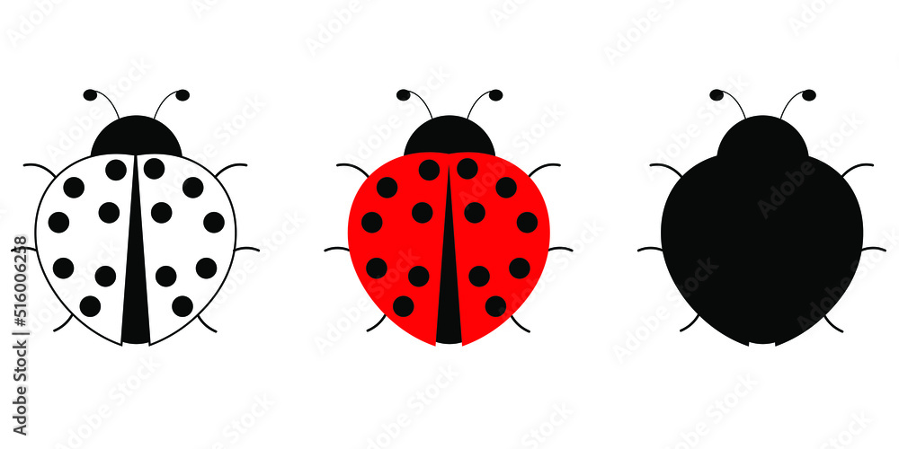 Fototapeta premium illustration of a ladybug